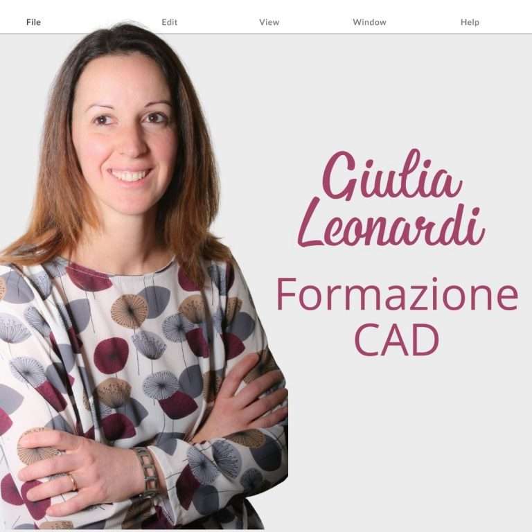 Giulia Leonardi formazione CAD per modelliste abbigliamento