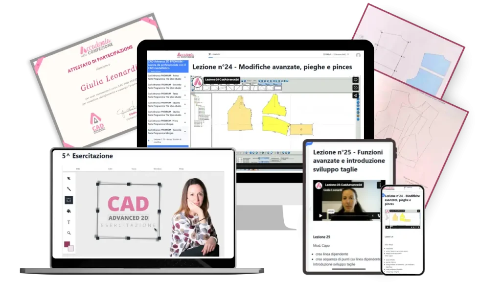 Mockup corso cad modellista online